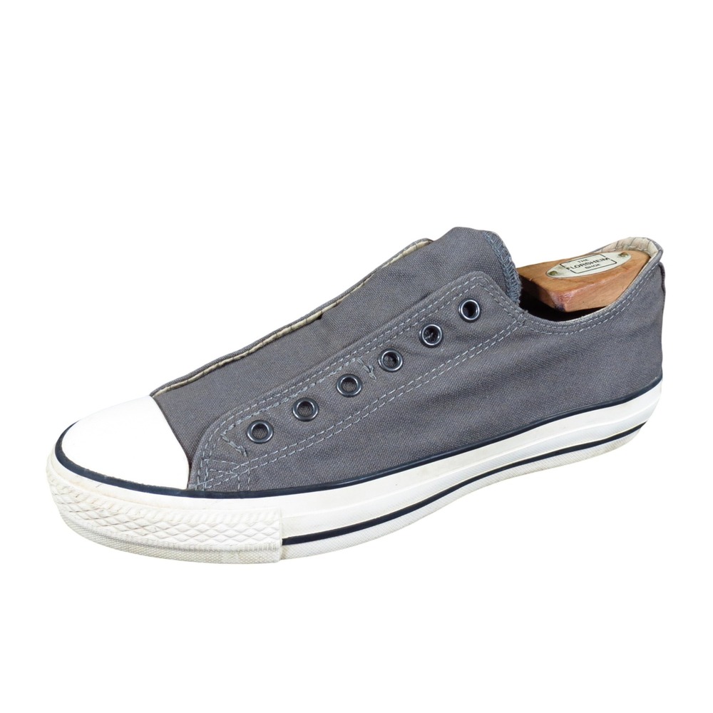 Converse Chuck Taylor All Star Womens Slip On Size 8 Lifestyle Gray Canvas Shoe